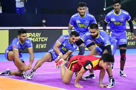 Kabaddi live score .